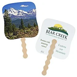 Mountain Peak Reflections Hand Fan