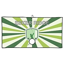 Center Clip Fairway Golf Towel with Carabiner