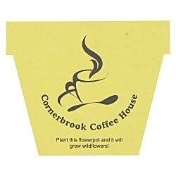 Seed Paper Shapes - Pot - Colors