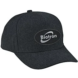 Canvas Five Panel Snapback Cap - Laser Engraved Patch