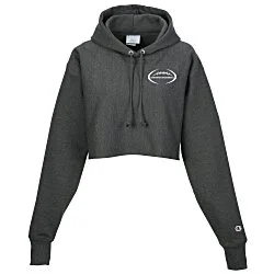 Champion Reverse Weave Cropped Hoodie - Ladies' - Screen