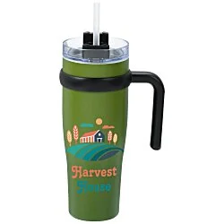 Colorful Buda Mug with Straw - 30 oz.
