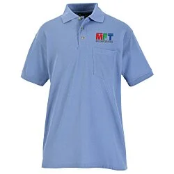 Blue Generation Stain-Resistant Pocket Polo - Men's