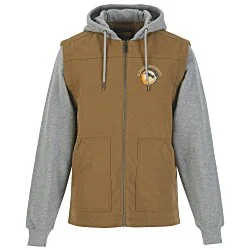 Duck Fleece 2fer Hooded Jacket