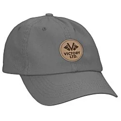 Cotton Twill Cap with Buckle Closure - Laser Engraved Patch
