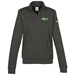Nike Club Fleece Sleeve Swoosh 1/2-Zip Pullover - Ladies' - 24 hr