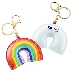 Rainbow Bag Charm Keychain