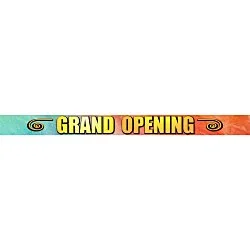 Grand Opening Ribbon Banner - 6 inches x 8 foot