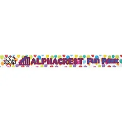 Grand Opening Ribbon Banner - 12 inches x 10 foot
