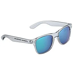 Malibu Sunglasses with Smoked Frames - Mirror Lens - 24 hr