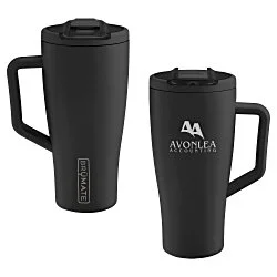 BruMate Era Flip Vacuum Tumbler with Straw - 30 oz. - Laser Engraved - 24 hr