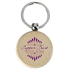 Hampton Wood Keychain - Round