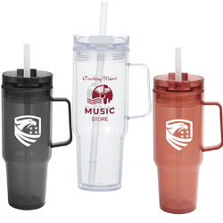 Intrepid Acrylic Mug with Straw - 40 oz