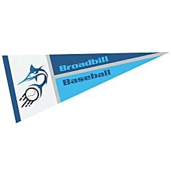 Premium Felt Pennant 5 inches x 12 inches - Full Color - 24 hr
