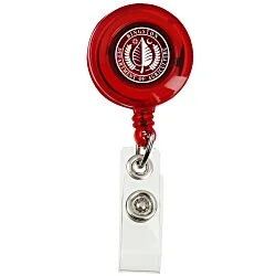 Economy Retractable Badge Holder - Translucent