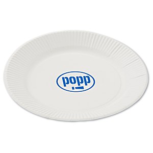 Plastic-Coated Paper Plates - 7"  - Low Qty Main Image