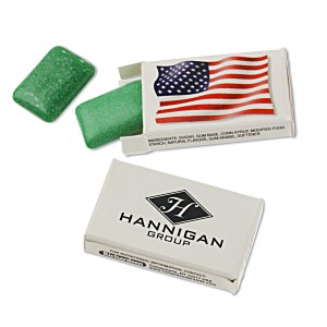 Peppermint US Flag Gum 2 Piece Box Main Image