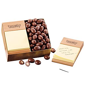 Beech Post-it® Note Holder with Almonds Main Image