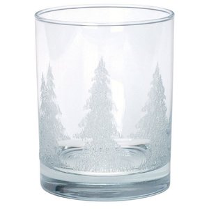 On-the-Rocks Glass with Iced Tree Design - 13-1/2 oz. Main Image