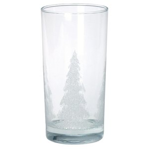 Drinking Glass with Iced Tree Design - 12 oz. Main Image