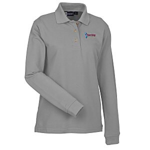 Superblend Long Sleeve Pique Polo - Ladies' Main Image