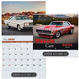Muscle Cars Calendar - Spiral Main Image