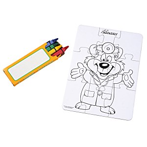Coloring Puzzle & Crayons - Doctor Main Image
