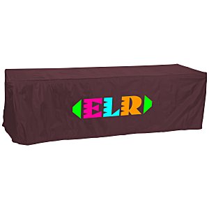 Open-Back Fitted Nylon Table Cover - 8' Main Image