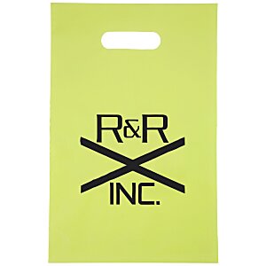 Colored Frosted Die-Cut Convention Bag - 14" x 9-1/2" Main Image