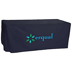 Open-Back Fitted Nylon Table Cover - 6' Main Image