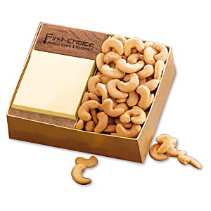 Walnut Post-it® Note Holder with Cashews Main Image
