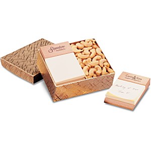 Beech Post-it® Note Holder with Cashews Main Image
