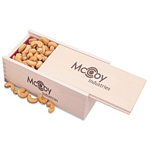 Wooden Box with Cashews Main Image