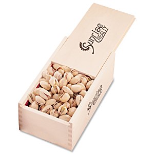 Wooden Box with Pistachios Main Image