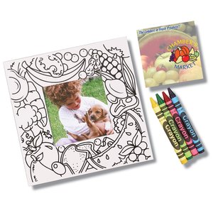 Picture Me Coloring Magnet Frame - Food Main Image