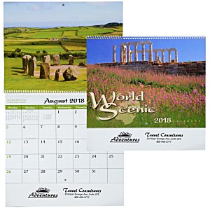 World Scenic Calendar - Spiral Main Image