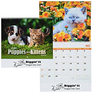 Paws - Puppies & Kittens Calendar - Spiral Main Image