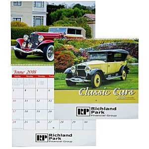 Classic Cars Calendar - Spiral Main Image