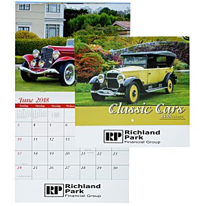 Classic Cars Calendar - Stapled Main Image