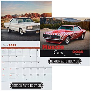 Muscle Cars Calendar - Stapled - 24 hr Main Image