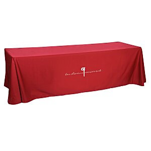 Hemmed Open-Back Poly/Cotton Table Throw - 8' Main Image