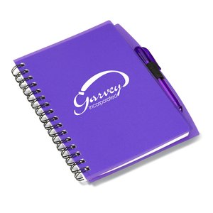 Mini Translucent Notebook with Pen Main Image