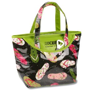 Small Insulated Beach Cooler Tote - Sandal Main Image