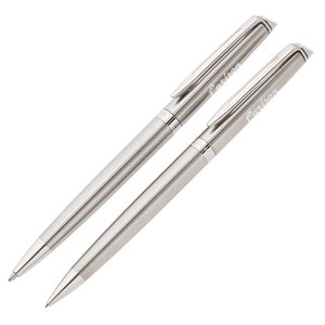 Waterman Hemisphere Stainless Pen/Pencil Set - Chrome Trim Main Image