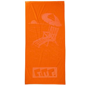 Tone on Tone Stock Art Towel - Chair with Umbrella Main Image