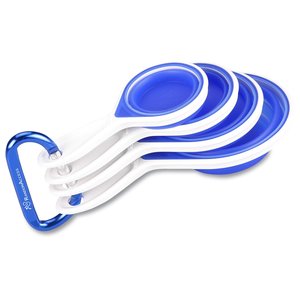 Cool Blue Silicone Measuring Cups Main Image