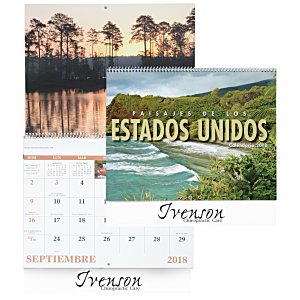 Landscapes of America Calendar (Spanish) - Spiral Main Image