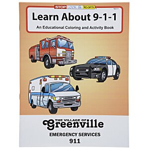 Learn About 911 Coloring Book Main Image