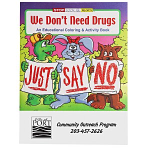 We Don't Need Drugs Coloring Book Main Image