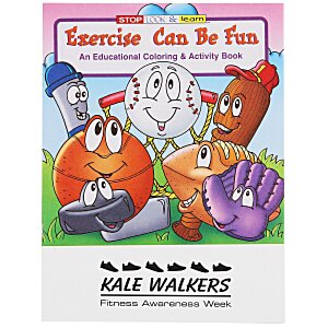 Exercise Can Be Fun Coloring Book Main Image